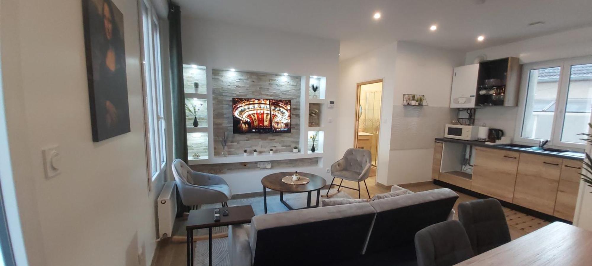 Les Suite Appartement A Chalon Sur Saone Oda fotoğraf